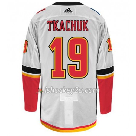 Mænd NHL Calgary Flames Trøje MATTHEW TKACHUK 19 Adidas Hvid Authentic